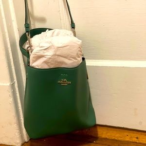 Kelly green Coach bag! Perfect condition.